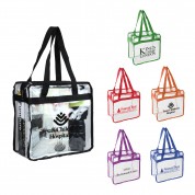 Clear Vinly NFL Stadium Compliant Zippered Tote Clear Vinly NFL Stadium Compliant Zippered Tote